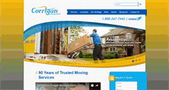 Desktop Screenshot of corriganmoving.com